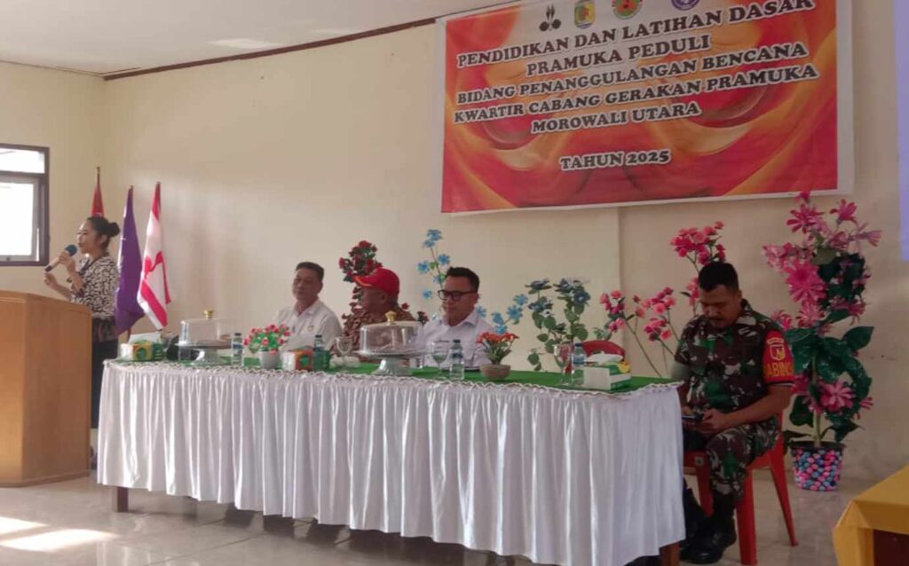 BPBD Morowali Utara Hadirkan Materi Simulasi dan Evakuasi Bencana untuk Pramuka SMKS Lembo