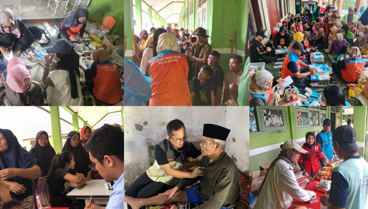 Banjir Terparah di Padarincang Banten Ribuan Warga Terdampak, Relawan Medis Gabungan Turun Bantu Korban