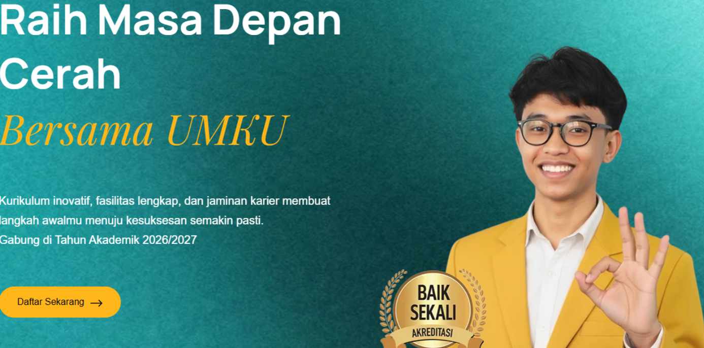 PMB UMKU 20262027 Dibuka Secara Daring, Simak Tahapan dan Jadwal Gelombangnya